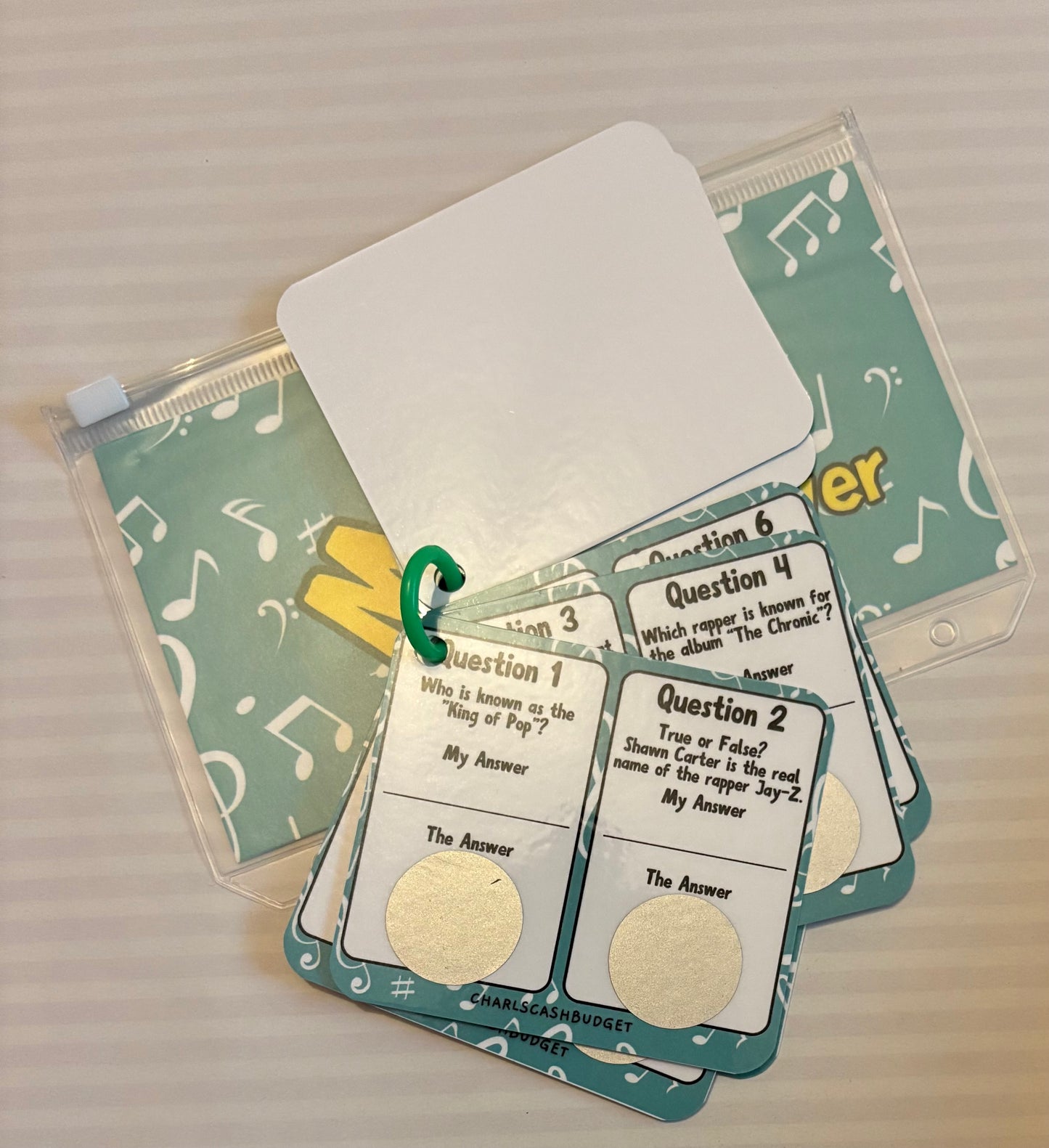 Music Trivia Saver Booklet