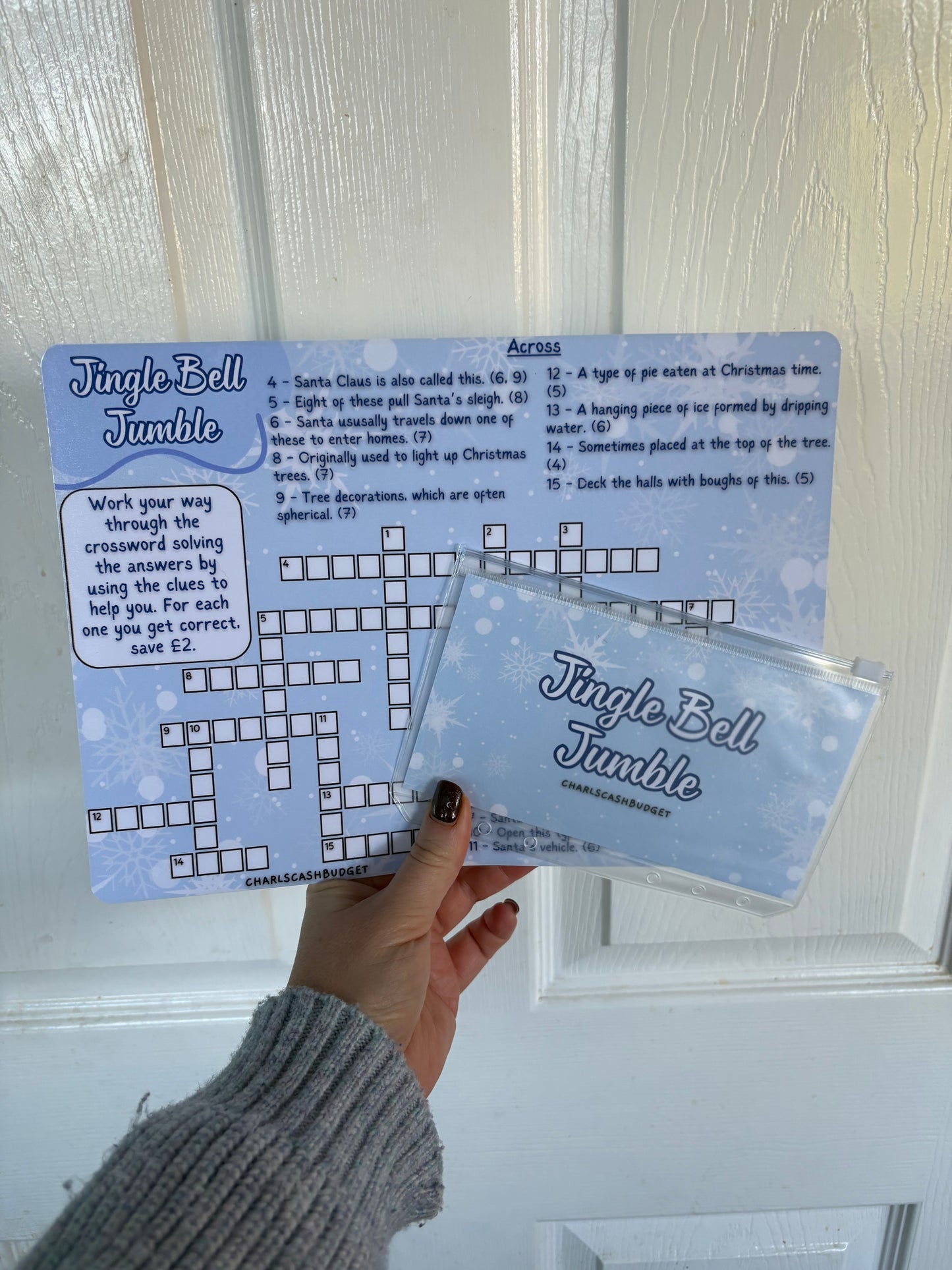 Jingle Bells Jumble Savings Challenge