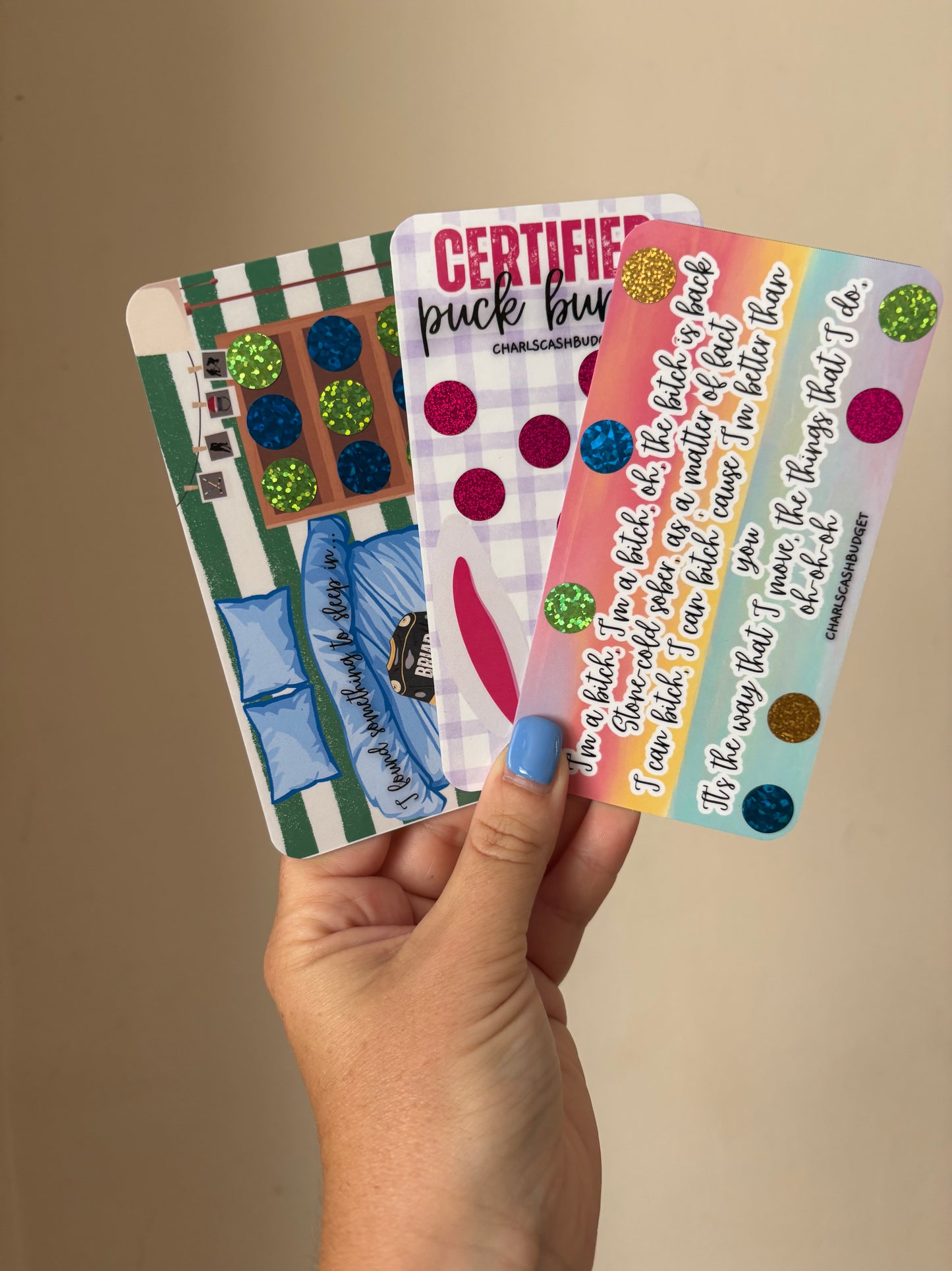 Off Campus Inspired Scratch Off Savings Trackers