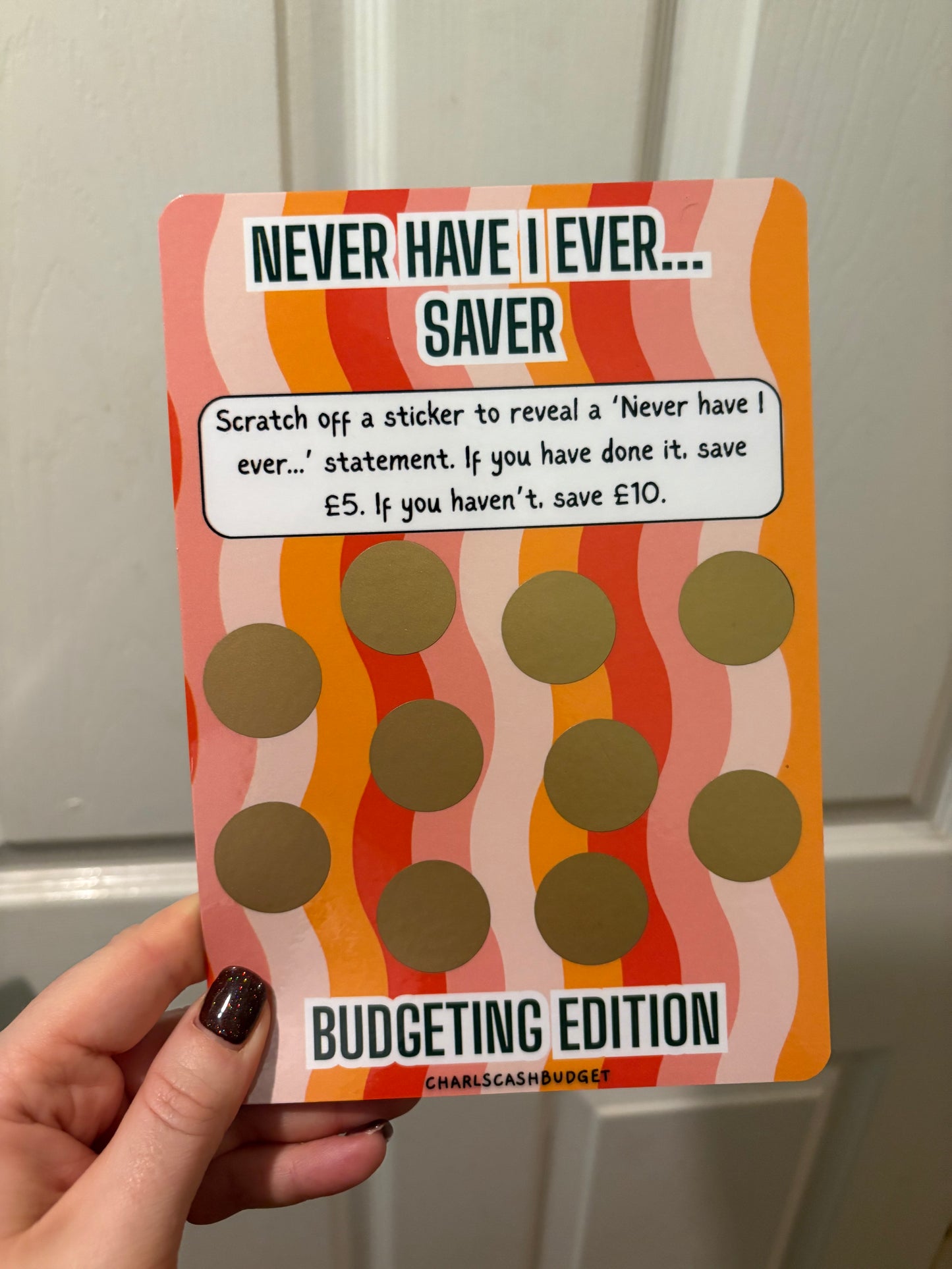 NHIE…Budgeting Edition A5 Savings Challenge