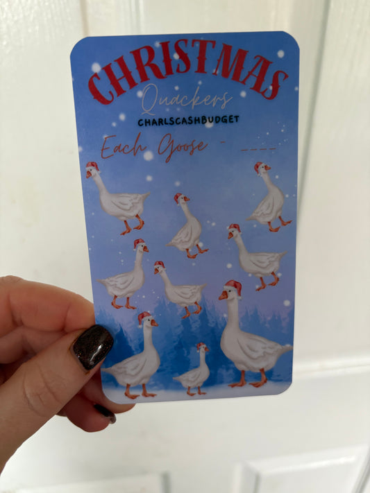 Christmas Quacker Savings Challenge