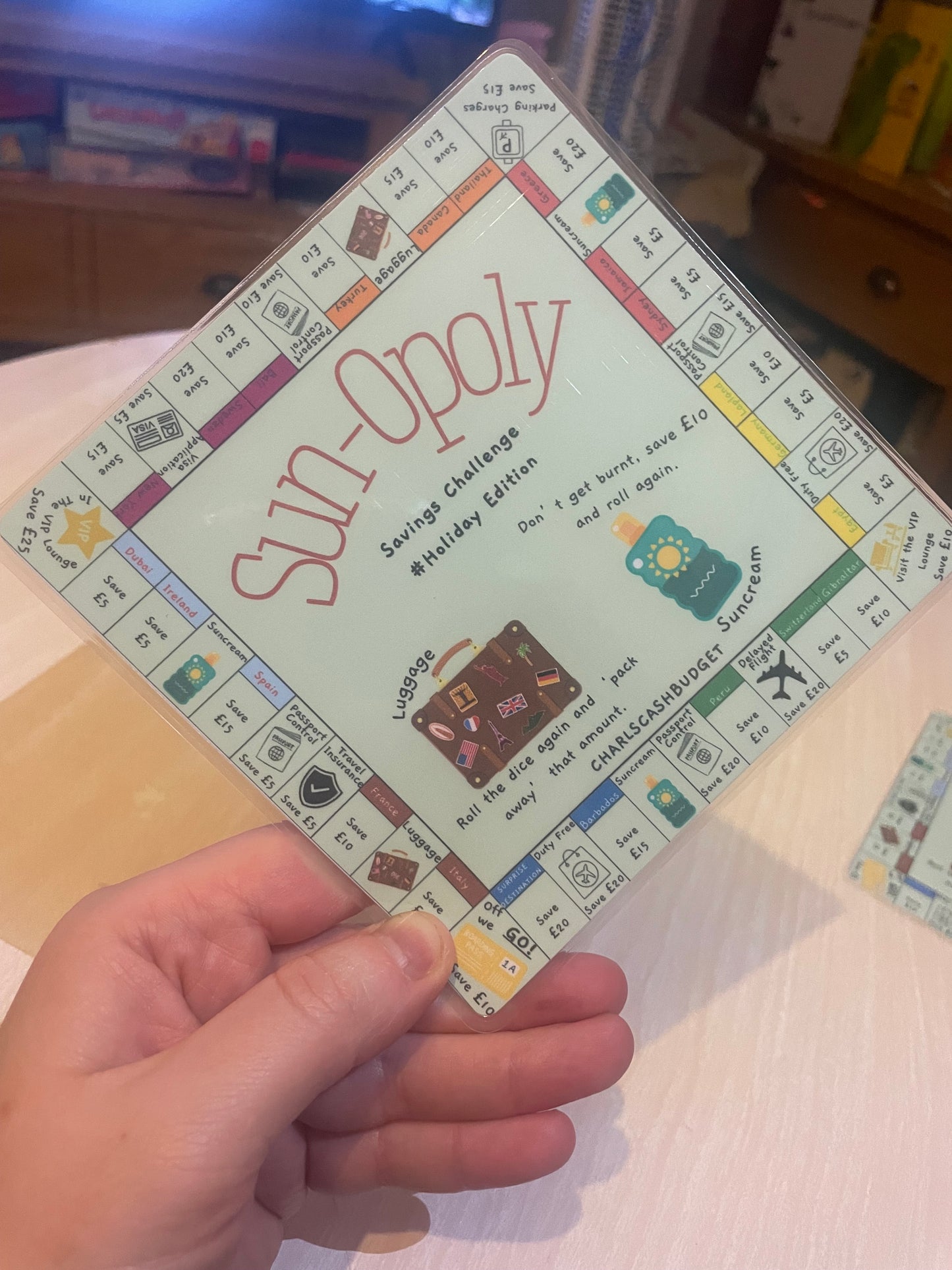 Sun-Opoly Game Savings Challenge