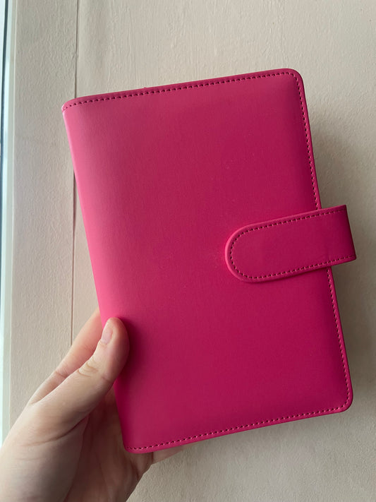 Hot Pink A6 Budget Binder