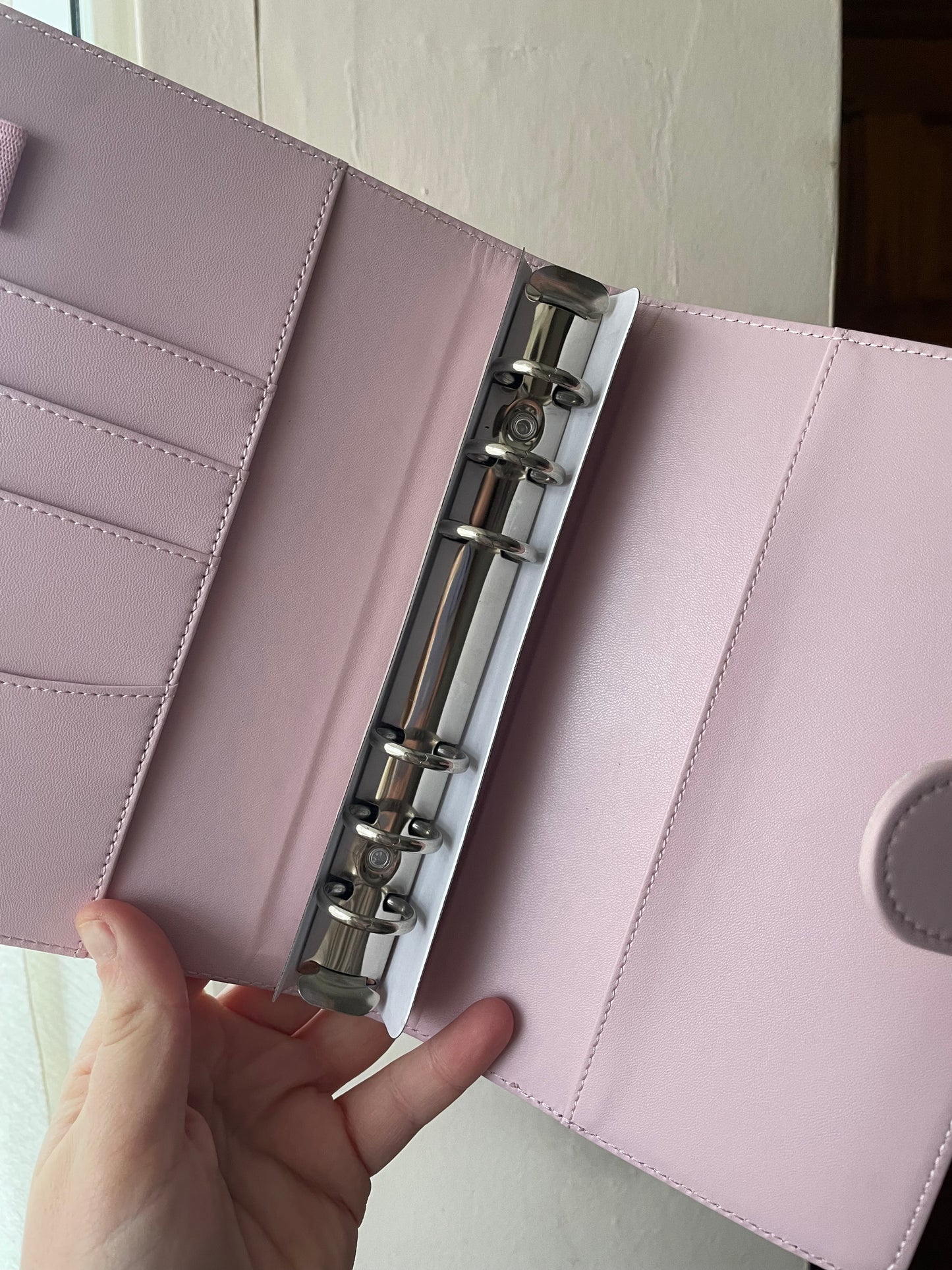 Pale Pink A6 Budget Binder