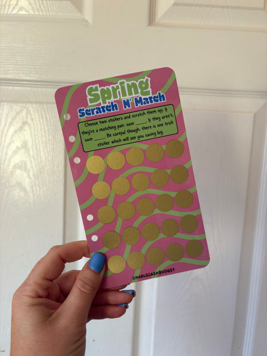 Seasonal Scratch N’ Match Dashboard Savings Challenge