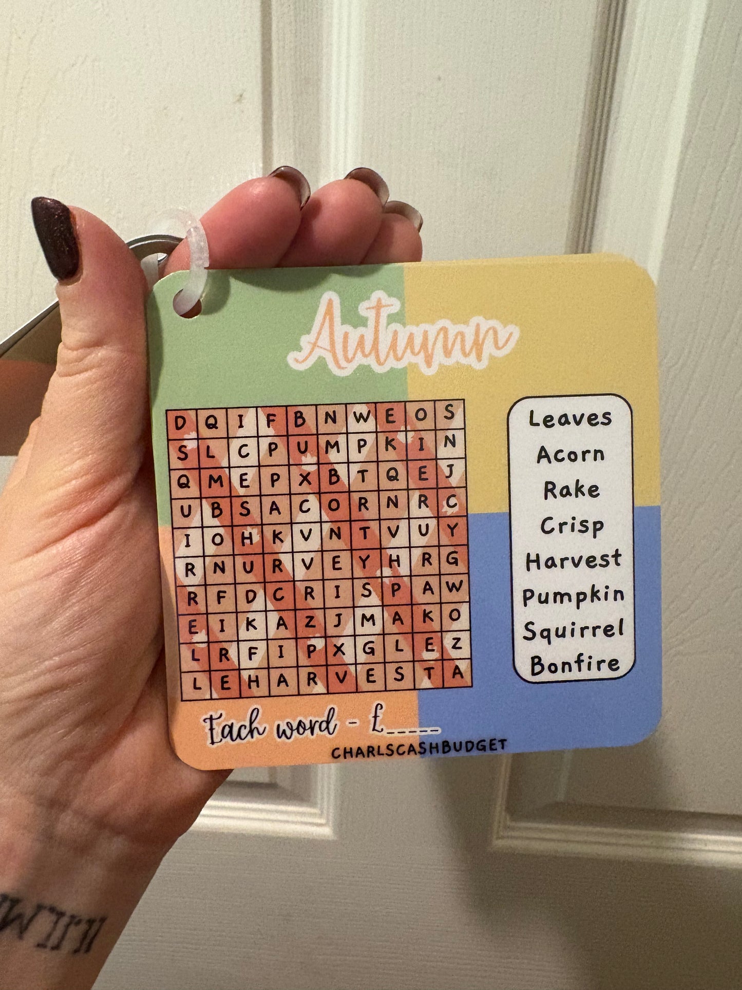 Four Seasons Wordsearch Saver Booklet