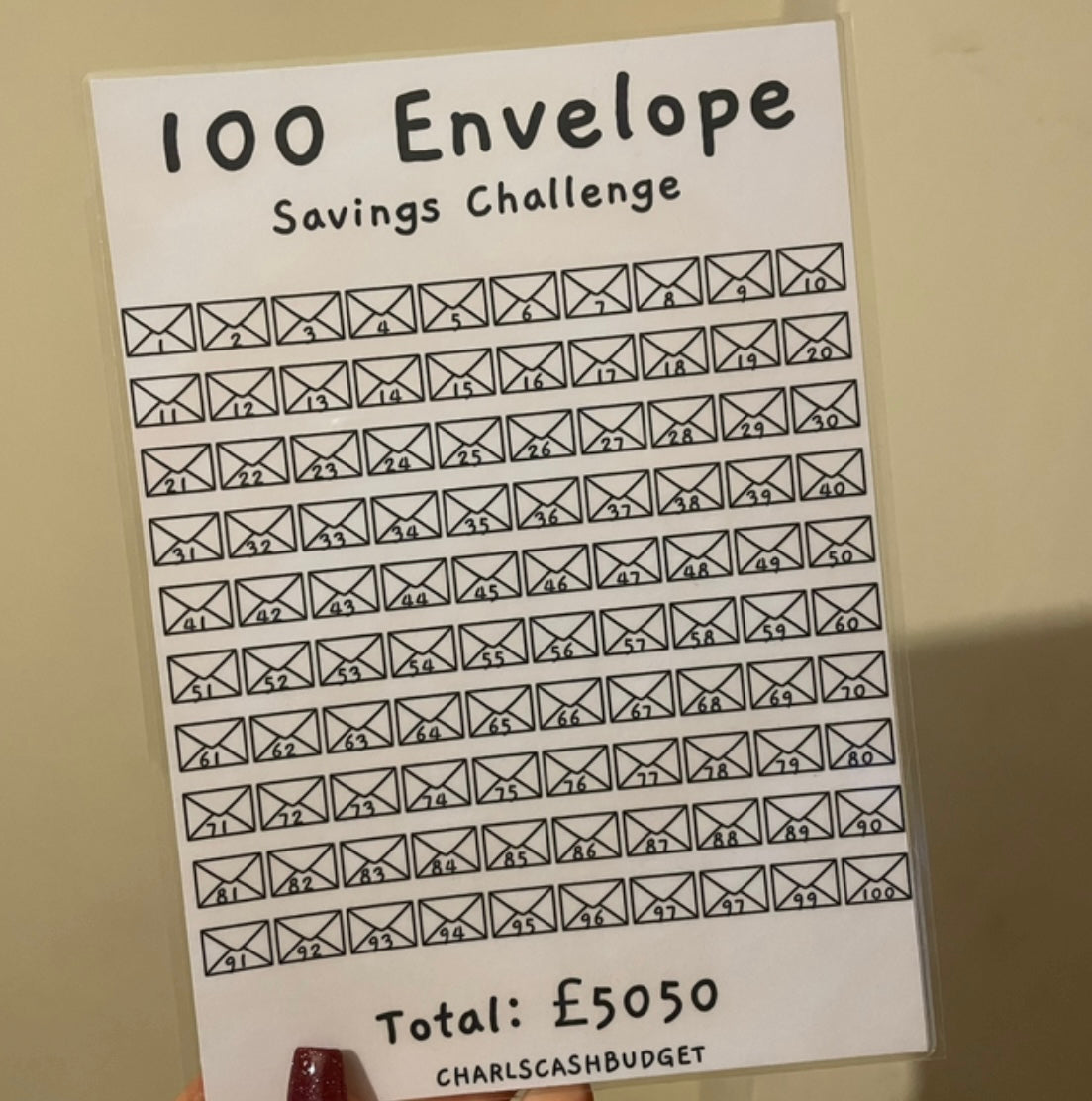 100 Envelope Tracker