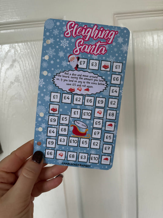 Sleighing Santa Dashboard Savings Challenge