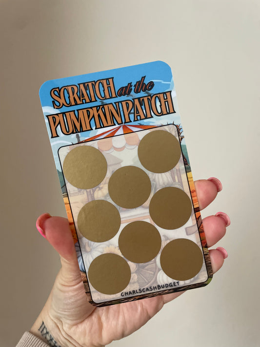Scratch at the Pumpkin Patch Savings Challenge