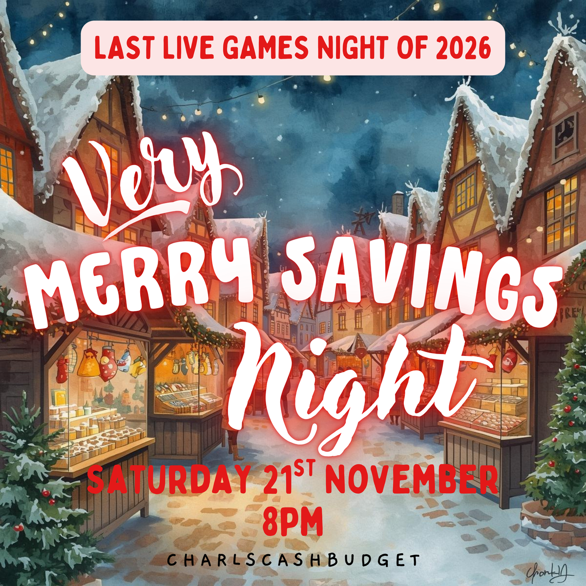 🎄🎅🏼November Live Evening - A Very Merry Night🎅🏼🎄