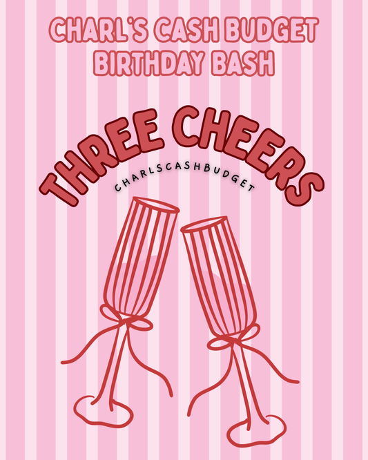 Charl’s Cash Budget Turns Three