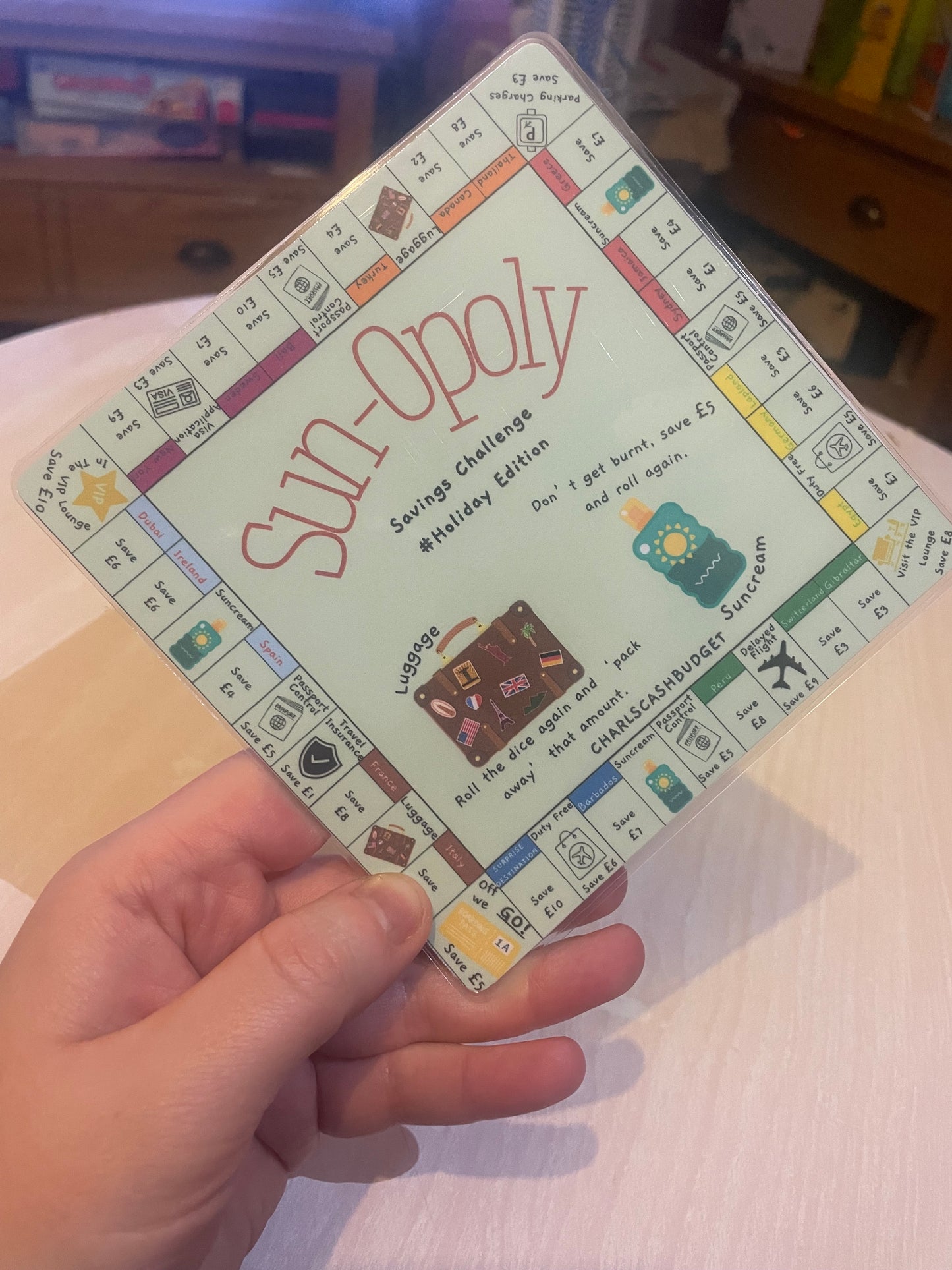 Sun-Opoly Game Savings Challenge