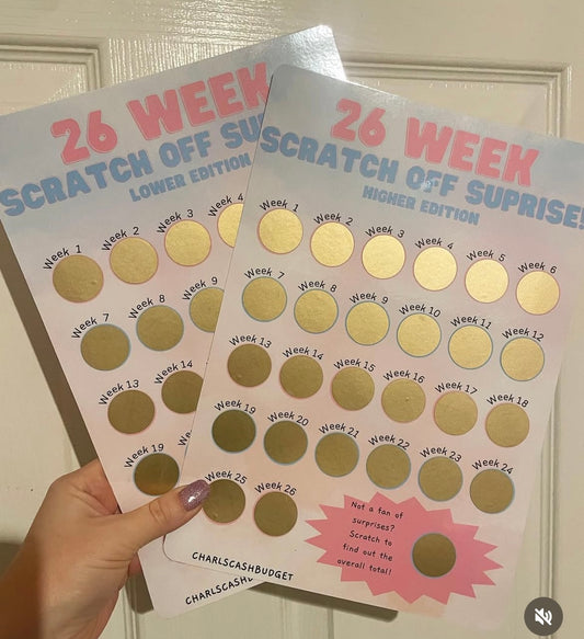 26 Week Scratch Off Surprise Savings Challenge